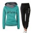 Damen-Sweatshirt und Jogginghose B874 grün