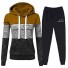 Damen-Sweatshirt und Jogginghose B887 braun