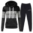 Damen-Sweatshirt und Jogginghose B887 schwarz