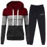 Damen-Sweatshirt und Jogginghose B887 weinrot