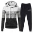 Damen-Sweatshirt und Jogginghose B887 weiß