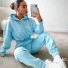 Damen-Sweatshirt und Jogginghose B990 hellblau