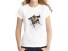 Damen-T-Shirt 3D mit einer Katze J539 6