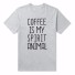 Damen-T-Shirt für Kaffeeliebhaber J1792 grau