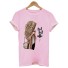 Damen-T-Shirt für Kaffeeliebhaber rosa