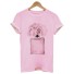 Damen-T-Shirt mit A145-Aufdruck rosa