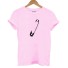 Damen-T-Shirt mit Aufdruck B191 rosa