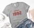 Damen-T-Shirt mit B104-Aufdruck grau