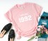 Damen-T-Shirt mit B104-Aufdruck rosa