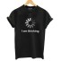 Damen-T-Shirt mit B166-Aufdruck schwarz