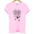 Damen-T-Shirt mit B171-Aufdruck rosa