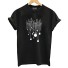 Damen-T-Shirt mit B171-Aufdruck schwarz