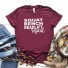 Damen-T-Shirt mit B206-Aufdruck weinrot