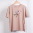 Damen-T-Shirt mit Blitz rosa