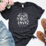 Damen-T-Shirt mit Blumen A221 3