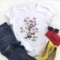 Damen-T-Shirt mit Blumenmotiv 16