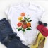 Damen-T-Shirt mit Blumenmotiv 10