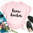 Damen-T-Shirt mit der Aufschrift A344 rosa