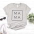 Damen-T-Shirt mit der Aufschrift MAMA grau