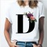 Damen-T-Shirt mit einem Buchstaben 4