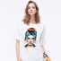 Damen-T-Shirt mit Gesichtsaufdruck 7