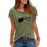 Damen-T-Shirt mit Gitarren-Print 14