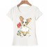 Damen-T-Shirt mit Hundeaufdruck A1312 2