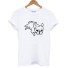 Damen-T-Shirt mit Hundeaufdruck A953 6