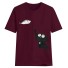 Damen-T-Shirt mit Katze A793 10