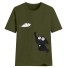 Damen-T-Shirt mit Katze A793 9