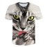 Damen-T-Shirt mit Katzenprint 17