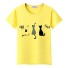 Damen-T-Shirt mit Katzenprint 11