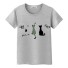 Damen-T-Shirt mit Katzenprint 6