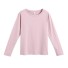 Damen-T-Shirt mit langen Ärmeln A984 rosa