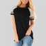 Damen-T-Shirt mit Leopardenmuster schwarz