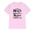 Damen-T-Shirt mit lustigem Aufdruck B101 rosa