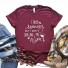 Damen-T-Shirt mit lustigem Aufdruck B310 weinrot