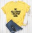 Damen-T-Shirt mit lustiger Aufschrift B116 gelb