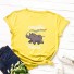 Damen-T-Shirt mit Nashorn-Print 10