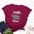 Damen-T-Shirt mit Nashorn-Print 9