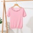 Damen-T-Shirt mit Perlen A1317 rosa