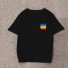 Damen-T-Shirt mit Regenbogentasche schwarz