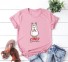 Damen-T-Shirt mit Schafaufdruck B383 rosa