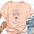 Damen-T-Shirt mit Schildkröte apricot