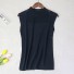 Damen T-Shirt mit Stehkragen B257 schwarz