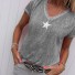 Damen-T-Shirt mit Stern B354 grau