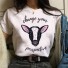 Damen-T-Shirt mit veganem Motiv 5