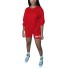 Damen-T-Shirt und Shorts P1002 rot