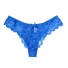 Damen-Tanga mit Spitze J803 blau