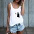 Damen-Tanktop mit Katze 4